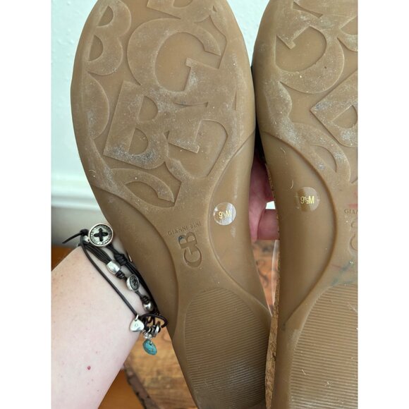 Gianni Bini Bow Slip-On Cork Sandals Womens Size 9.5M - Picture 7 of 10